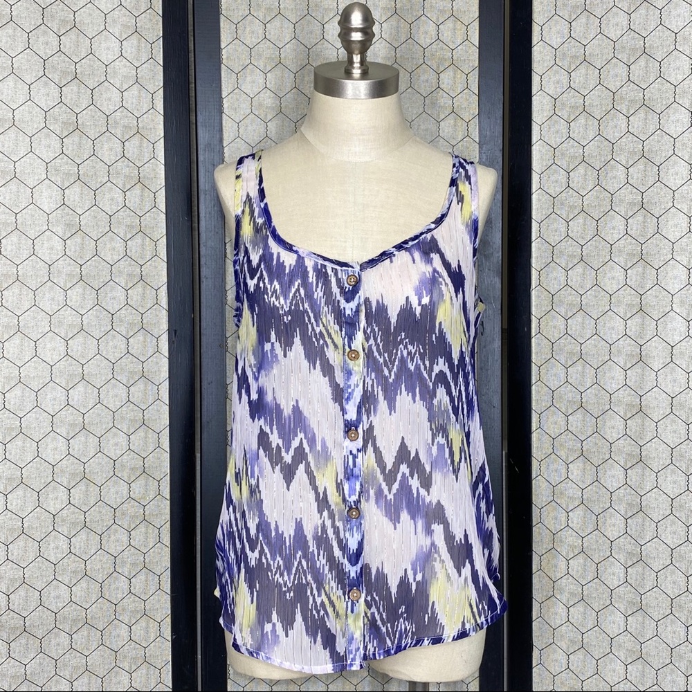 BKE Boutique Sheer Tank Top